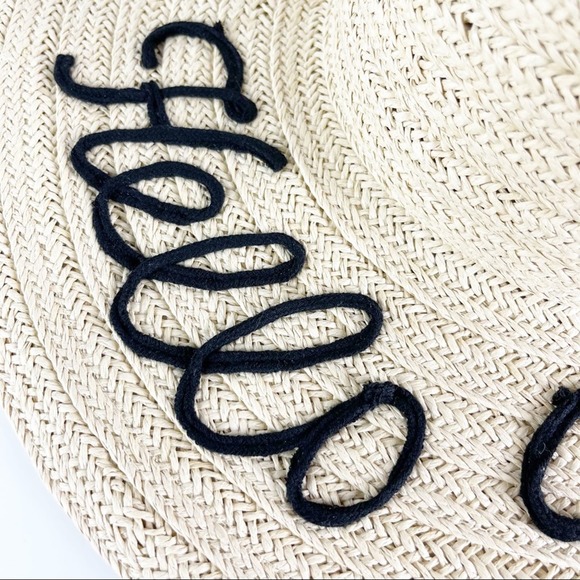 Melrose and Market NWT HELLO BEACHES Floppy Hat OS - Picture 3 of 7